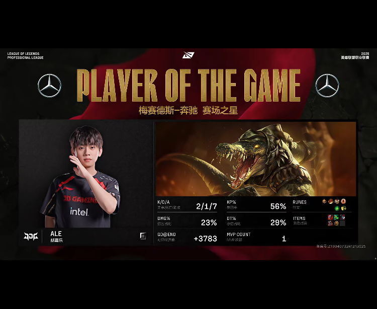 [战报] OMG一念之差葬送前期 JDG鏖战五局拿到第二胜