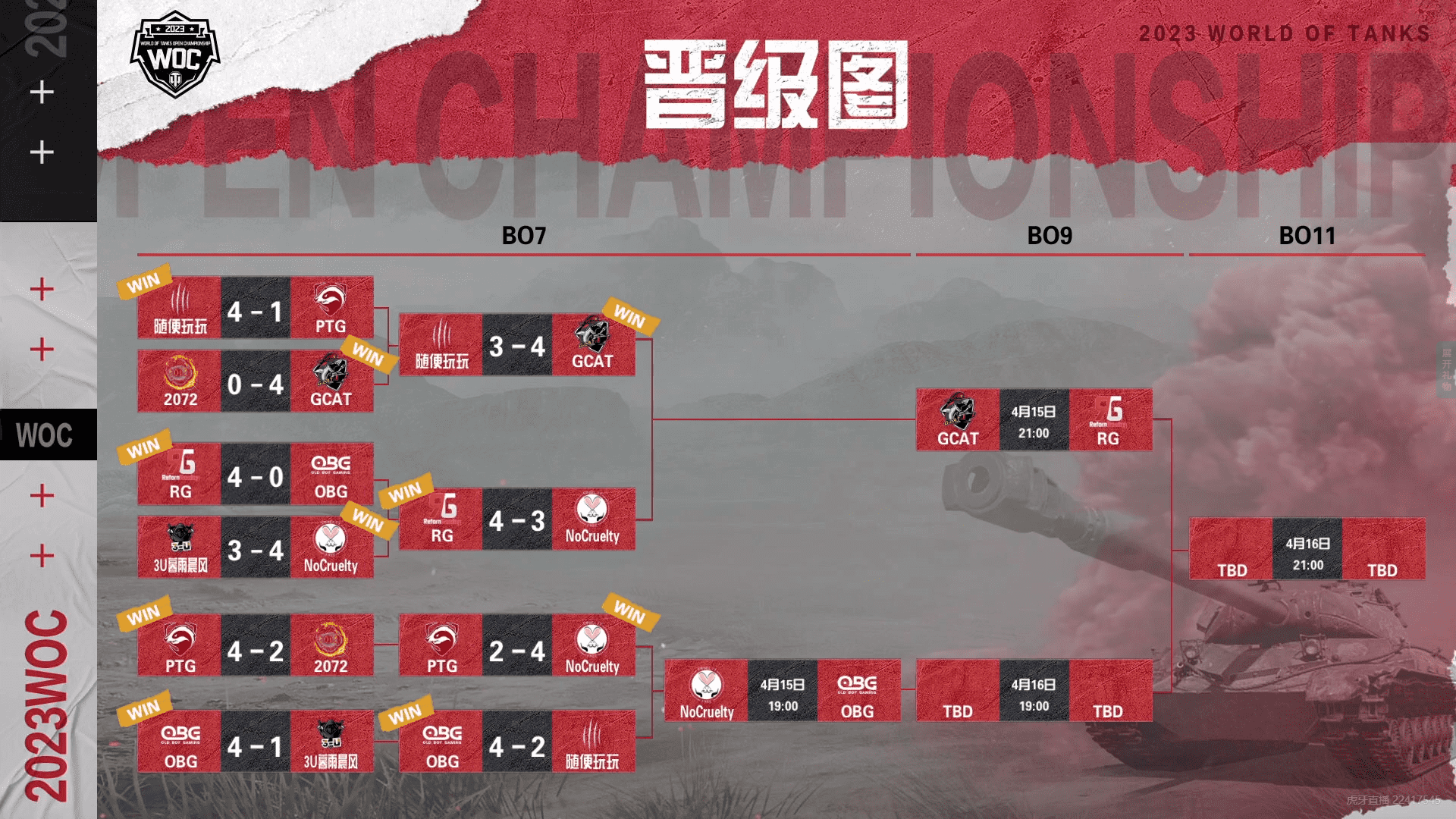 2023WOC坦克世界全民公开赛总决赛前瞻