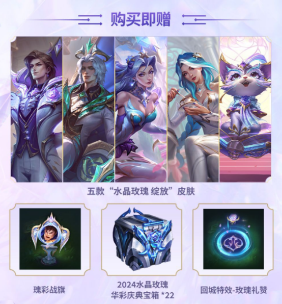 与你共赴浪漫之约,首款水晶玫瑰主题限量周边优雅来袭!